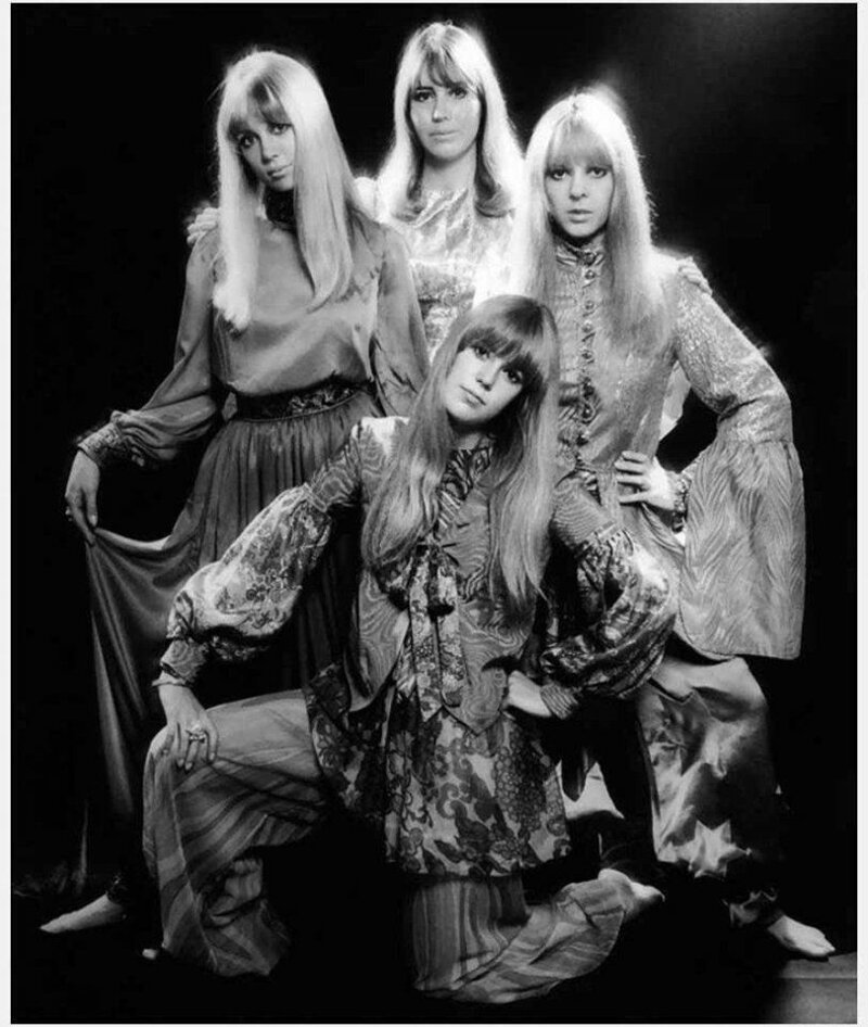 Женщины Битлов - Патти Харрисон, Синтия Леннон, Морин Старр, Дженни Бойд, 1967...