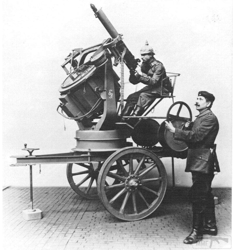 Германская мобильная установка ПВО с прожектором. Первая мировая. 