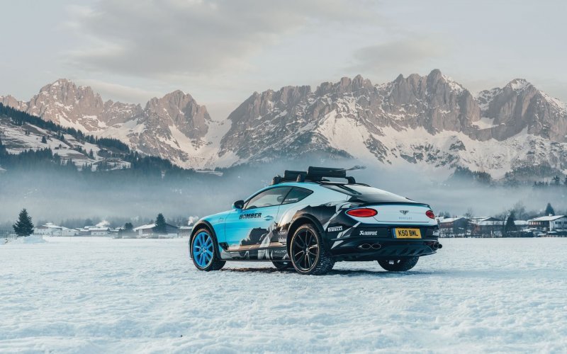 Bentley Continental GT Bomber Edition — внедорожное купе для лыжников