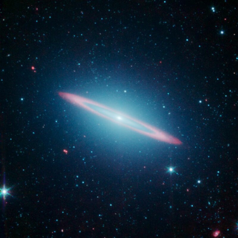 Галактика Сомбреро в созвездии Девы (29 миллионов световых лет от Земли)