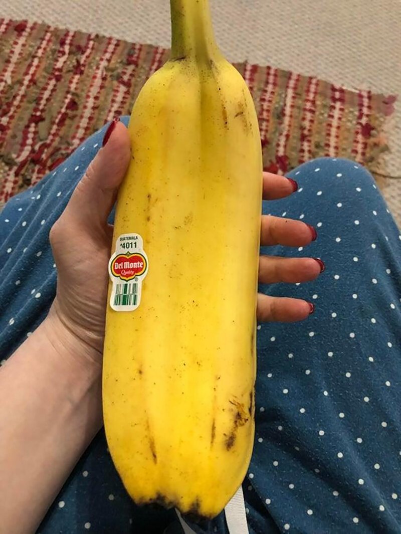Кому-то повезло найти двойной банан 