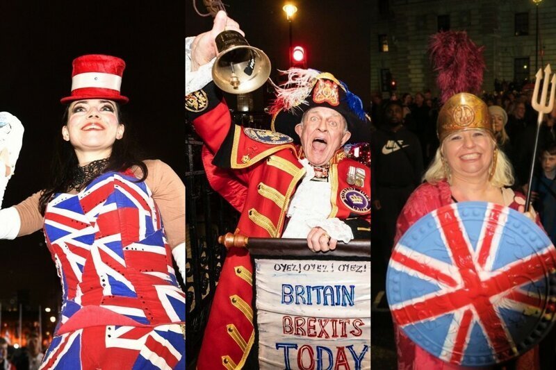 Песни, пляски и восторг: Британия шумно отметила выход из ЕС