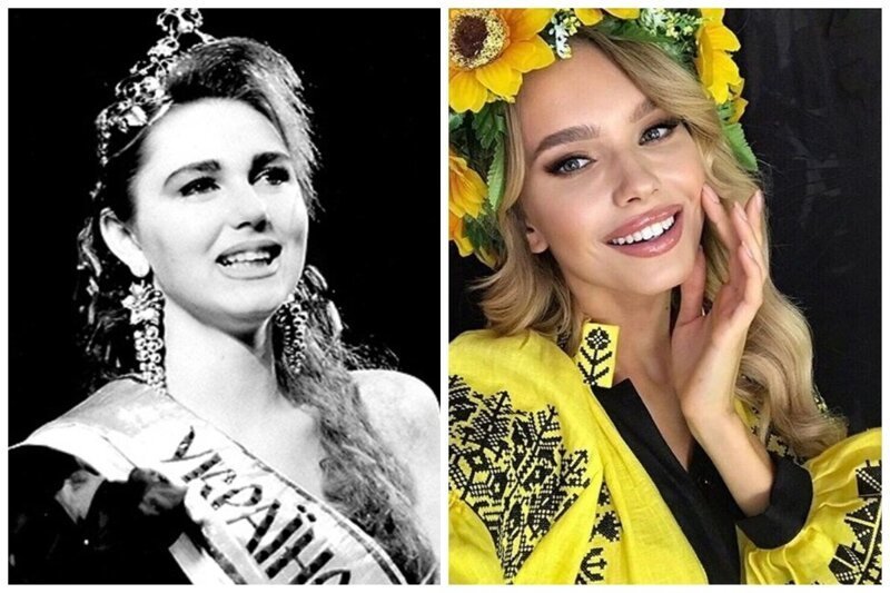 Ольга Овчаренко мисс Украина, 1991 и Диана Шабас Мисс Украина 2019