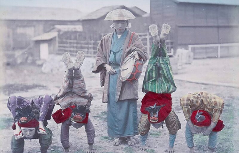 Невероятные цветные фото Японии XIX века