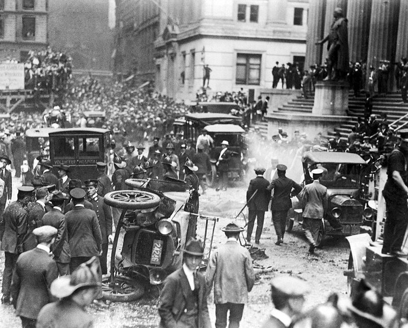 16 сентября 1920 – теракт на Уолл-стрит. 