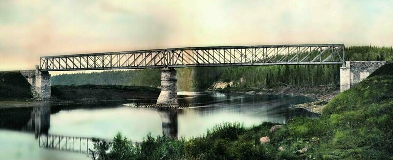 Горнозаводская железная дорога. Мост через реку Сылва