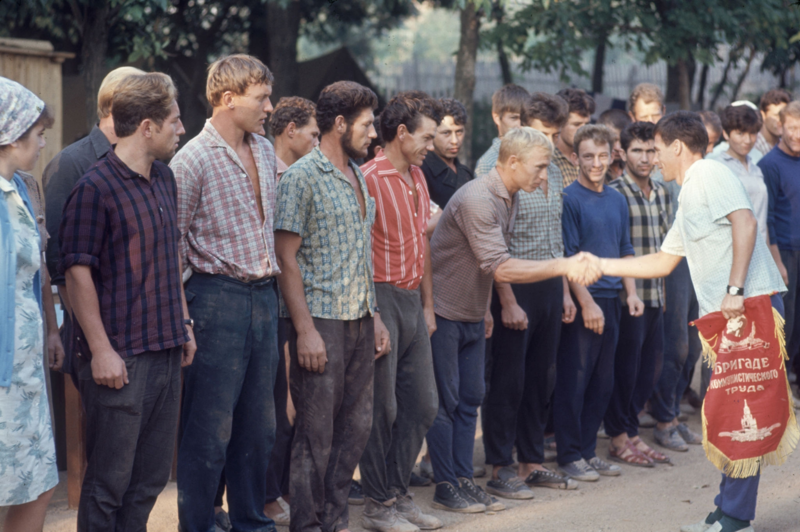 1967 год. Стройотряд в поселке Конезавод имени Будённого