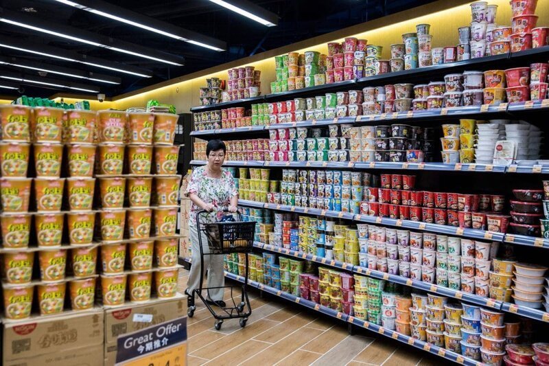 6. Супермаркет в Гонконге 17 августа 2017 года