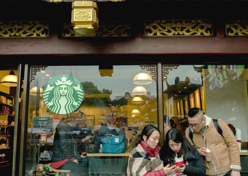 3. Starbucks в Шанхае 24 февраля 2018 года
