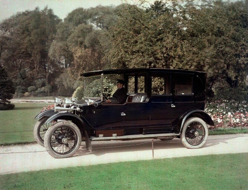 Ланчестер лимузин 28 л.с. Автохром. 1911 год