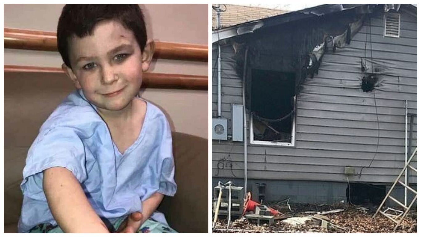фото детей после пожара