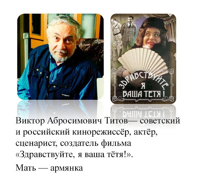 Знаменитые, известные и популярные армяне мира. Часть 5