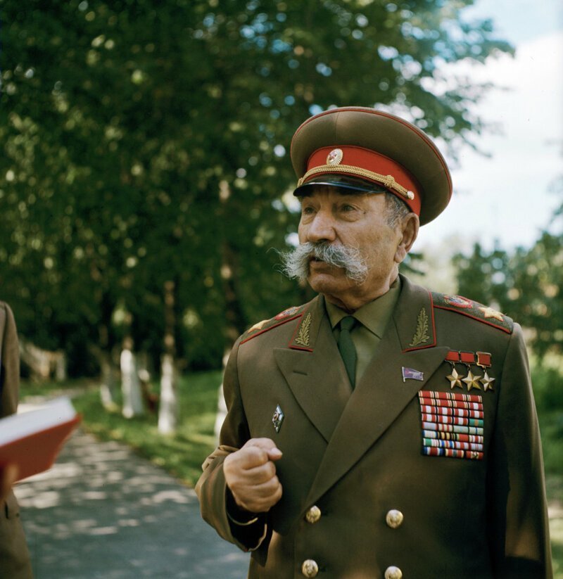 Маршал Советского Союза Семен Буденный на подмосковной даче. Первенцев, 1969