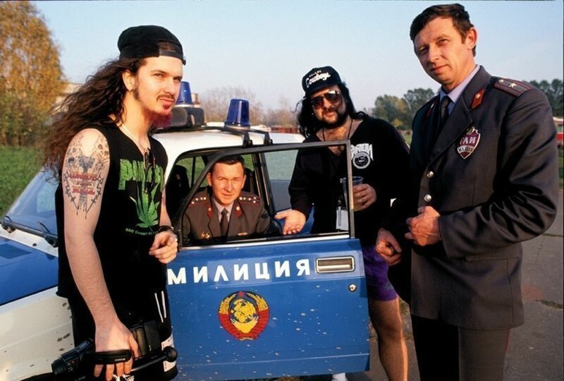 Метал группа Pantera на фестивале Монстры Рока, 1991 год