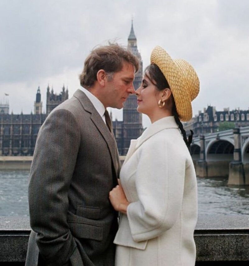 Ричард Бертон и Элизабет Тейлор. Фото Милтона Грина, 1964, Лондон