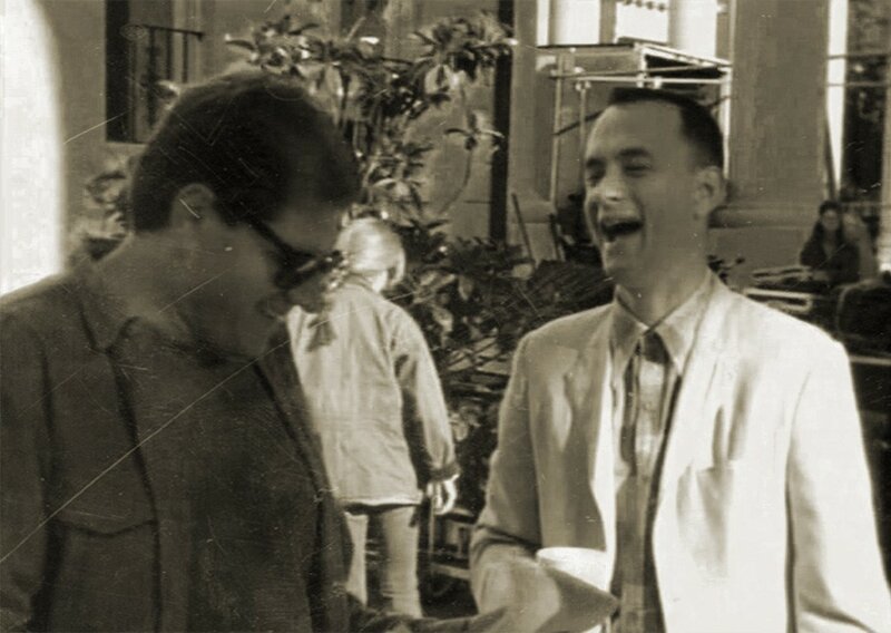 Роберт Земекис и Том Хэнкс на съемках фильма "Форрест Гамп" (1994) / Фото: Paramount Pictures