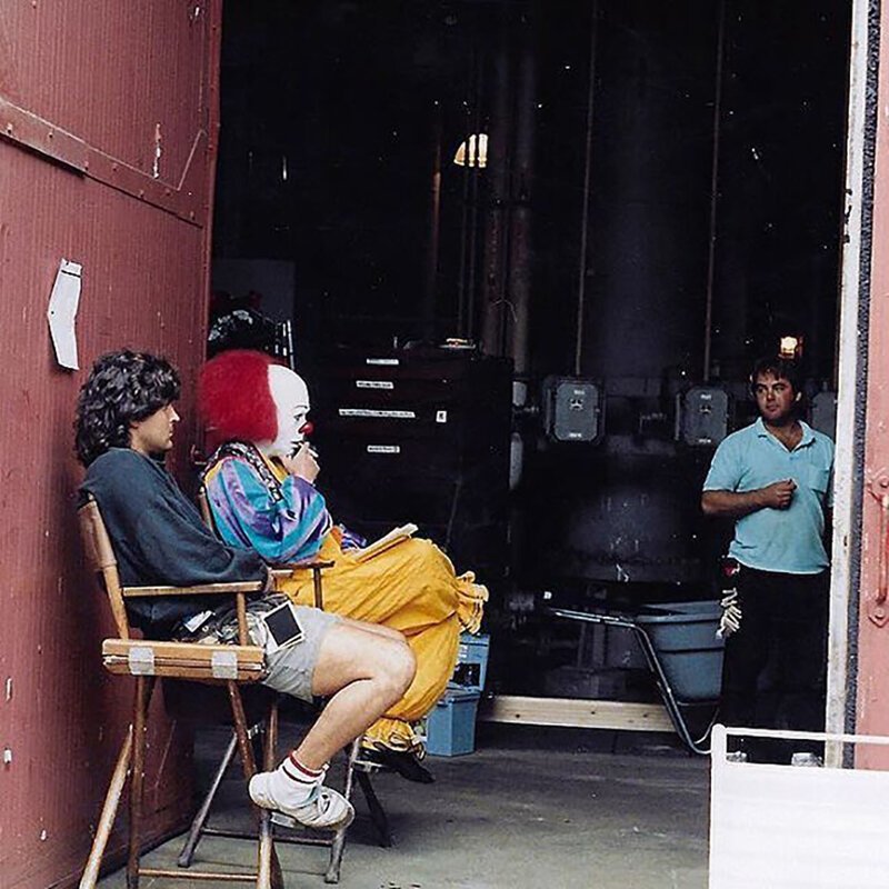 Тим Карри на съёмочной площадке "Оно", 1990 год
