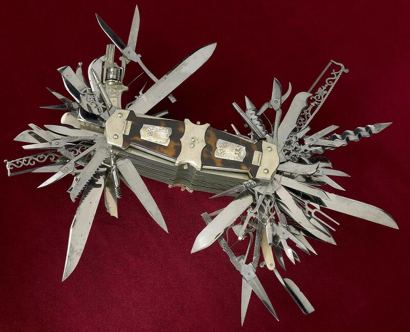 Самый первый складной армейский нож в мире - мать всех швейцарских складных ножей, Германия 1880 г. 