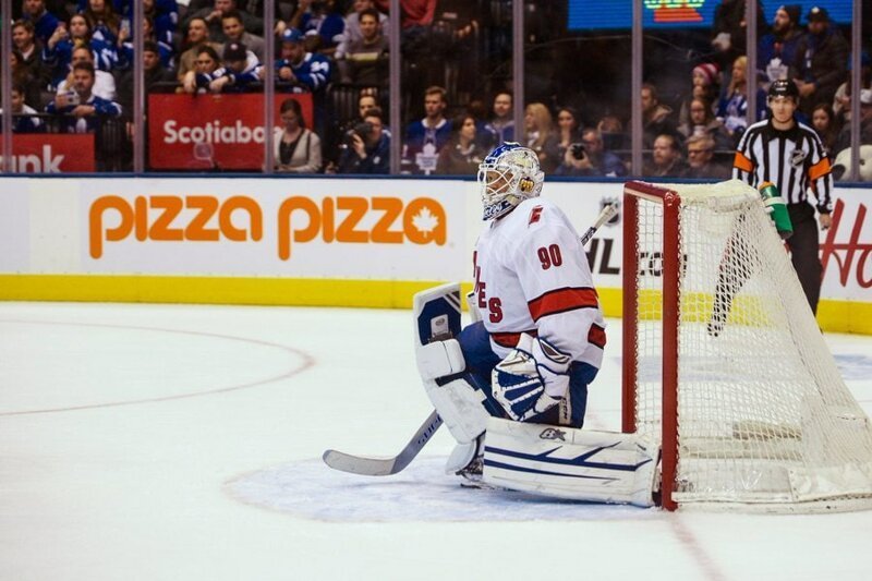 На матче НХЛ «Toronto Maple Leafs» против «Carolina Hurricanes» ему пришлось выйти на лёд и встать на ворота