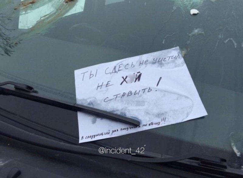 Фекальный мститель: в Кемерове автомобилиста наказали за занятое парковочное место