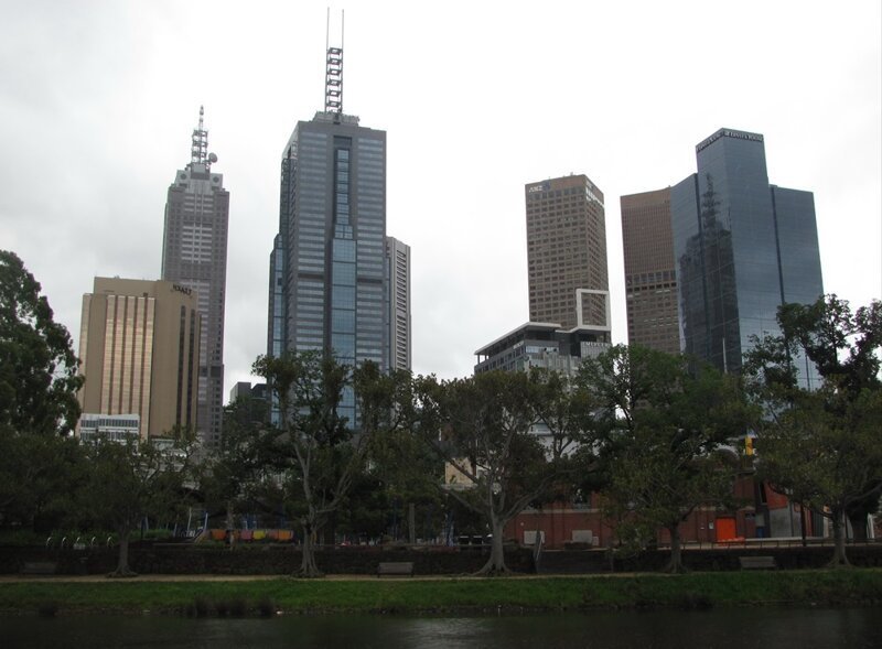 Мельбурн дождливым днём