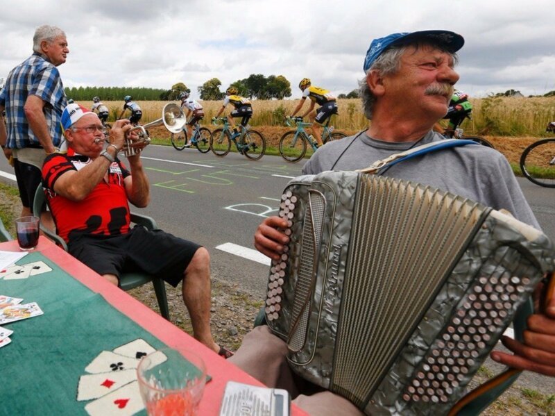 Экстравагантные поклонники Tour de France