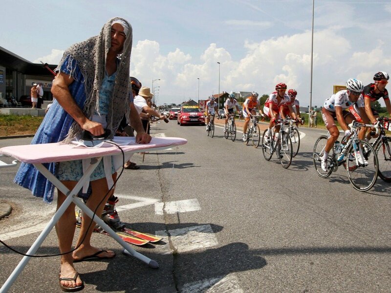 Экстравагантные поклонники Tour de France