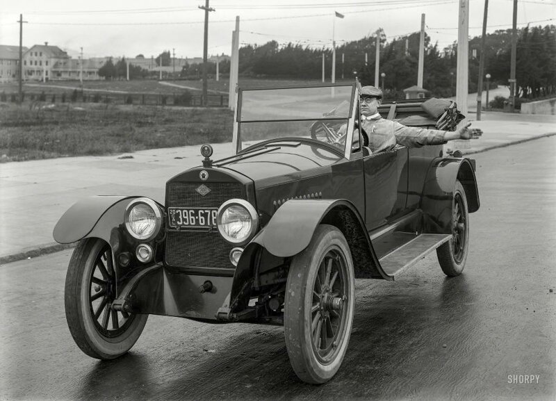 Автомобиль Standard Eight в Сан-Франциско, 1920 год 