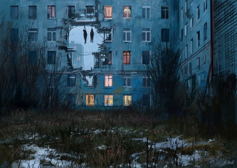 Австрийский художник создает кошмарные иллюстрации, от которых пробирает до самых костей
