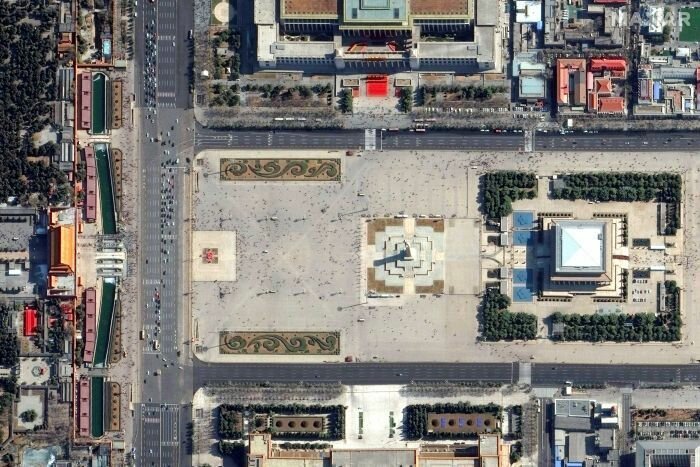 Площадь Тяньаньмэнь в Пекине, Китай