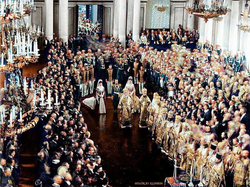 Николай II открывает заседание I Государственной Думы, 1906