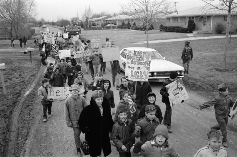 Март 1970 года. Анн_Арбор. Марш школьников.
