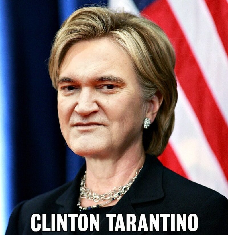 8. Хилари Клинтон + Квентин Тарантино