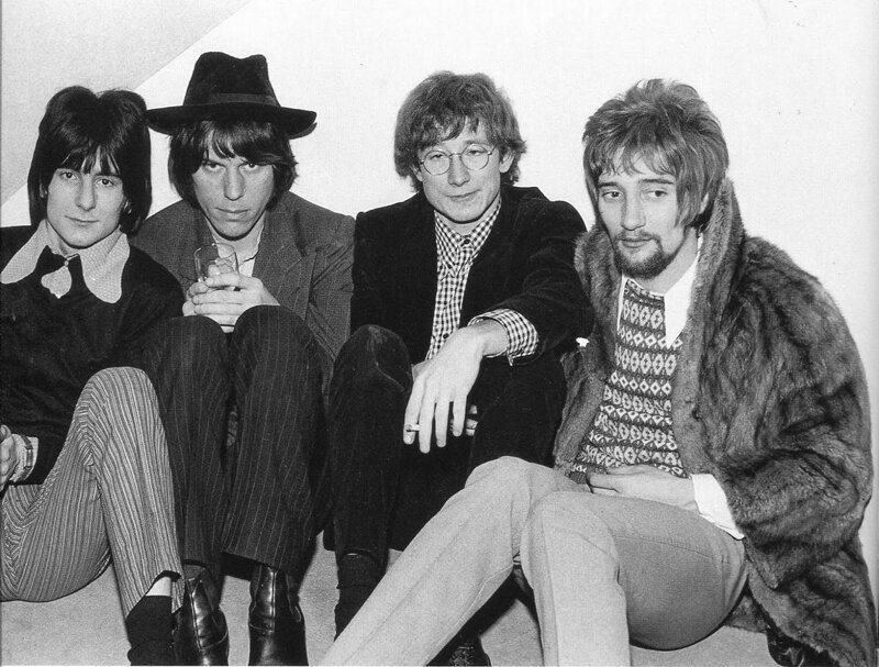 Jeff Beck Group, 1967 год (Ронни Вуд, Джефф Бек, Микки Уоллер и Род Стюарт)
