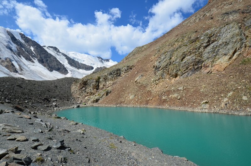 Алтай. Ледник Актру и Голубое озеро