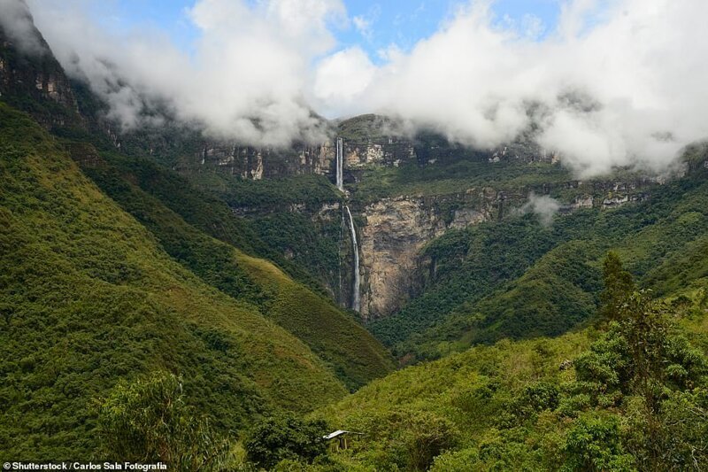 Водопад Гокта в провинции Бонгара, Перу