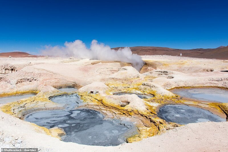 Геотермальное поле Соль-де-Маньяна, Боливия