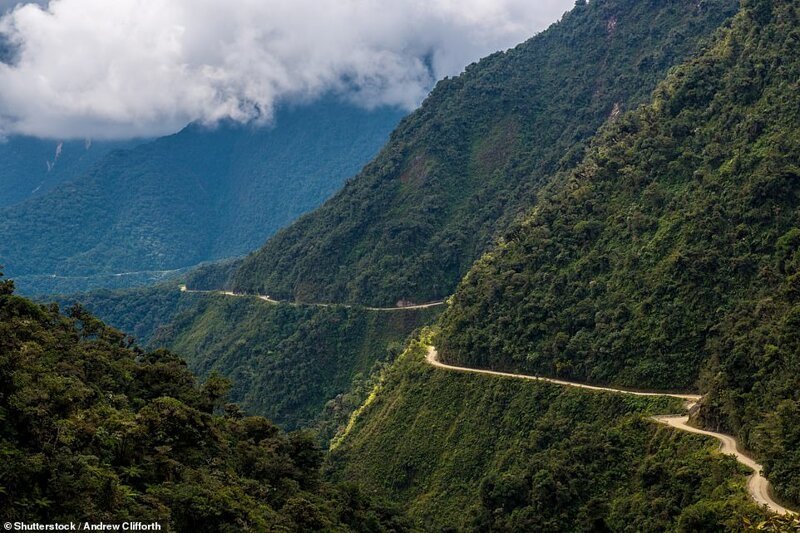 Дорога Юнгас в Боливии