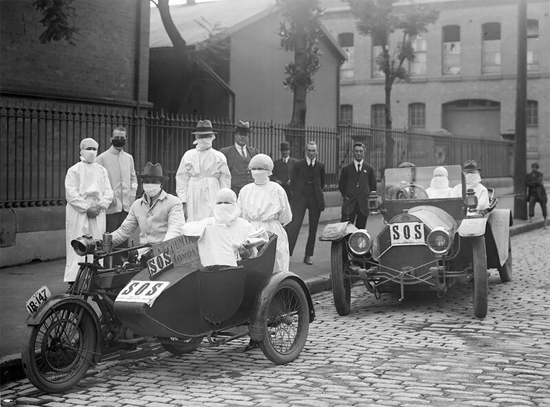 Медсестры в Сиднее, Австралия, 1919