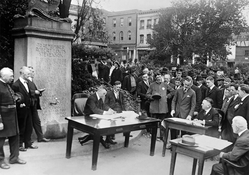 Судебное заседание под открытым небом, Сан-Франциско, 1918 
