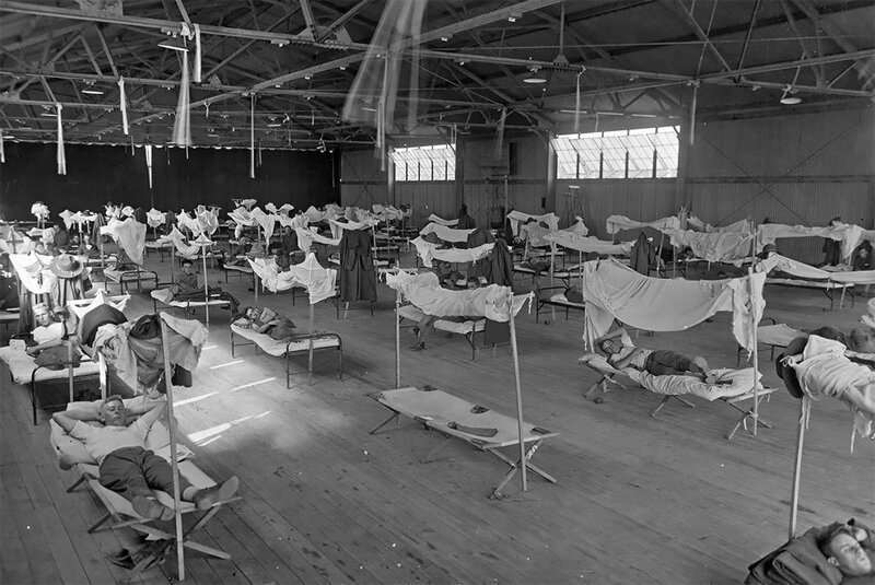 Госпиталь армии США в Лоноке, Арканзас, 1918
