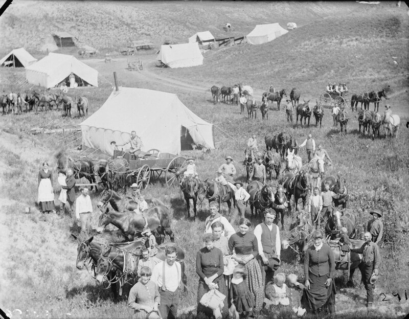 Железнодорожники вблизи Сарджента, штат Небраска, 1889.