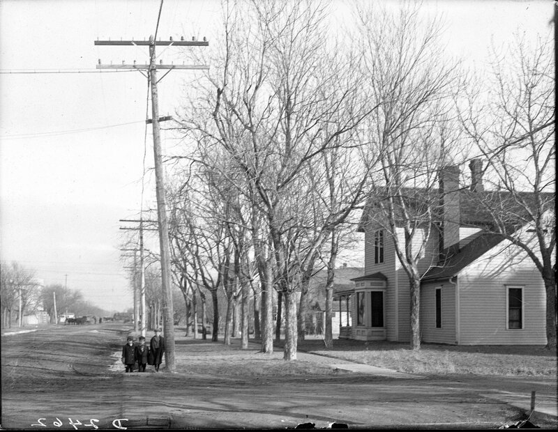 Уличная сцена, Карни, Небраска, 1910.