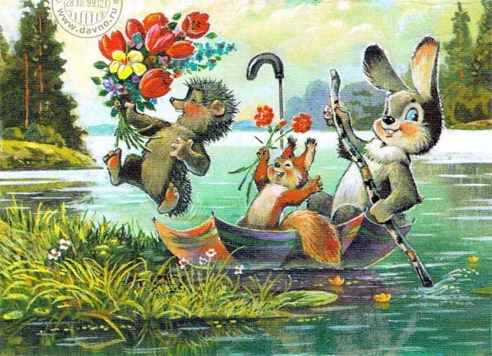 Новогодние открытки СССР 30-80-е годы