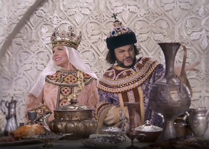 Киркоров в роли Бунши и Басков в роли Милославского в Бекмамбетовском ремейке Гайдая и Захарова