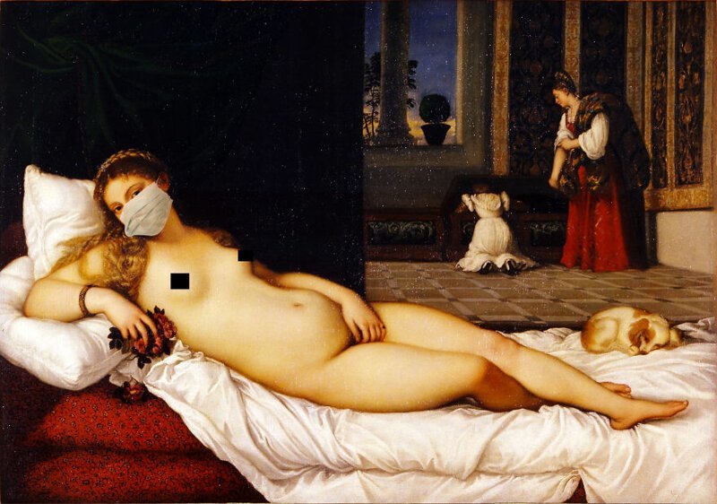 37. "Венера Урбинская", Тициан, 1534