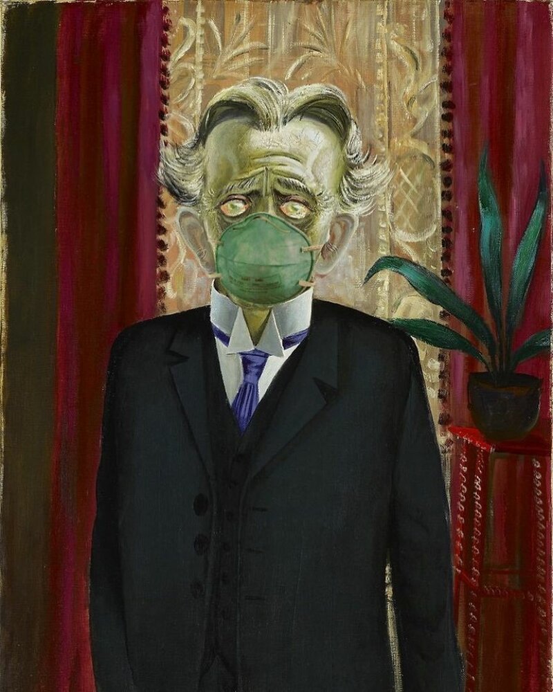 16. "Портрет доктора Генриха Штадельмана", Отто Дикс, 1922