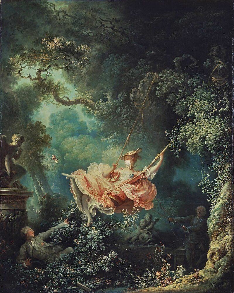 5. "Качели", Жан Онор Фрагонар, 1767