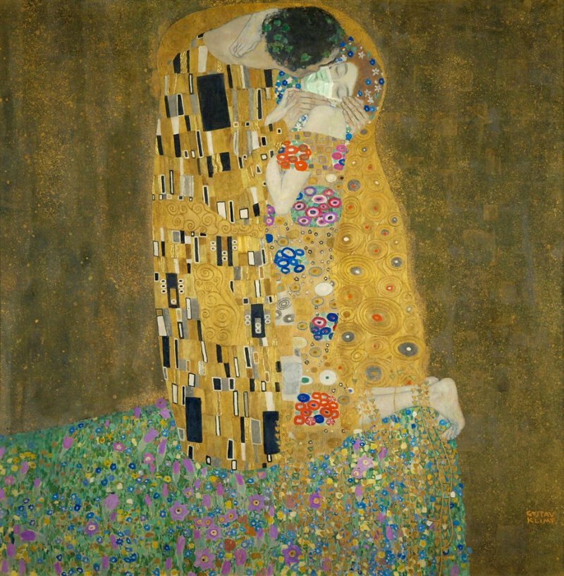 11. "Поцелуй", Густав Климт, 1907