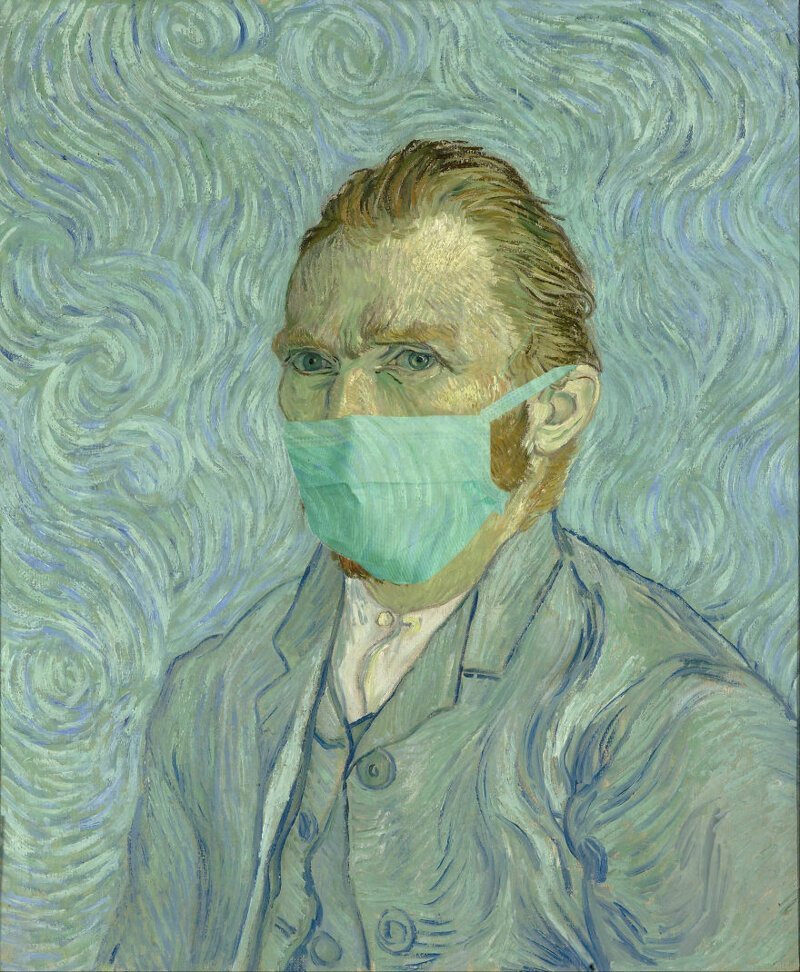 6. "Автопортрет", Винсент Ван Гог, 1889